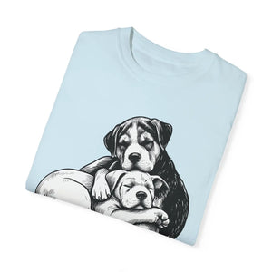 Cute Puppy Love Unisex Garment-dyed T-shirt - Dipaliz - T-shirts