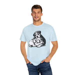 Cute Puppy Love Unisex Garment-dyed T-shirt - Dipaliz - T-shirts
