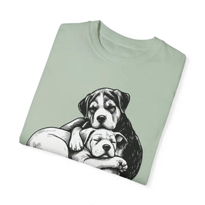 Cute Puppy Love Unisex Garment-dyed T-shirt - Dipaliz - T-shirts