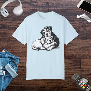 Cute Puppy Love Unisex Garment-dyed T-shirt - Dipaliz - T-shirts