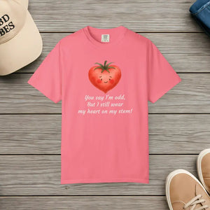 Cute Quirky Tomato Tee - Unisex Garment Dyed Comfort - Dipaliz - T-shirts