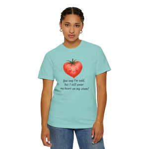 Cute Quirky Tomato Tee - Unisex Garment Dyed Comfort - Dipaliz - T-shirts