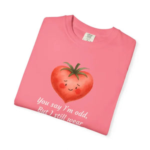 Cute Quirky Tomato Tee - Unisex Garment Dyed Comfort - Dipaliz - T-shirts