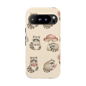 DipaliZ raccoon phone case available in glossy and matte finishes
