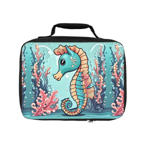 Cute Seahorse Lunch Bag - Convenient Carrying Handle - Dipaliz - Bags