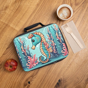 Cute Seahorse Lunch Bag - Convenient Carrying Handle - Dipaliz - Bags