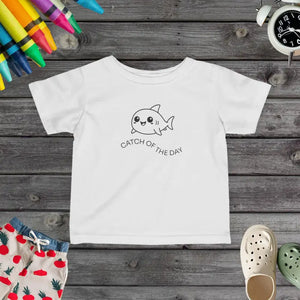 Cute Shark Infant Tee - Adorable Toddler Clothing - Dipaliz - White / 6m - T-shirts