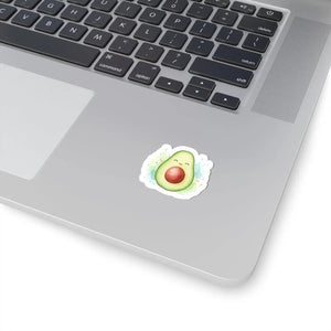 Cute Smiling Avocado Sticker Kiss-cut Waterproof Decal for Laptops & Water Bottles - Decorative Stickers