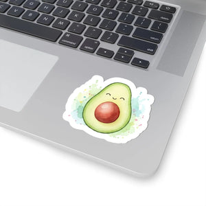 Cute Smiling Avocado Sticker Kiss-cut Waterproof Decal for Laptops & Water Bottles - Decorative Stickers