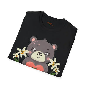 Cute Teddy Bear Softstyle t Shirt Heart Design - Dipaliz - T-shirts