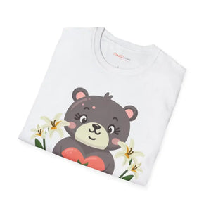 Cute Teddy Bear Softstyle t Shirt Heart Design - Dipaliz - T-shirts