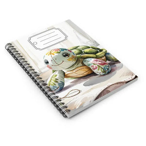 Cute Turtle Spiral Notebook - Whimsical Writing Adventure - Dipaliz - one Size - Notebooks & Notepads