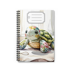 Cute Turtle Spiral Notebook Ruled Journal for School - Dipaliz - Notebooks & Notepads