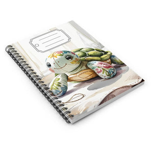 Cute Turtle Spiral Notebook Ruled Journal for School - Dipaliz - Notebooks & Notepads