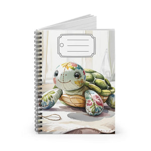 Cute Turtle Spiral Notebook Ruled Journal for School - Dipaliz - Notebooks & Notepads
