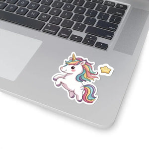 Cute Unicorn Kiss-cut Stickers - Whimsical Decor Magic - Dipaliz - 3’’ × / White - Decorative