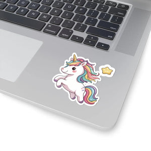 Cute Unicorn Kiss-cut Stickers - Whimsical Decor for Every Item - Dipaliz - 3’’ × / White - Paper Products