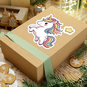 Cute Unicorn Kiss-cut Stickers - Whimsical Decor - Dipaliz - Decorative