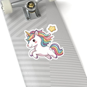Cute Unicorn Kiss-cut Stickers - Whimsical Decor - Dipaliz - Decorative