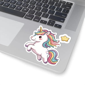 Cute Unicorn Kiss-cut Stickers - Whimsical Decor - Dipaliz - Decorative