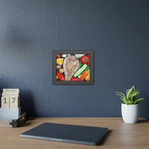 Vegetables Framed Art Cutting Board Kitchen Poster - Dipaliz - Posters Prints & Visual Artwork