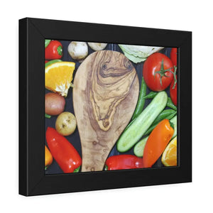 Vegetables Framed Art Cutting Board Kitchen Poster - Dipaliz - Posters Prints & Visual Artwork