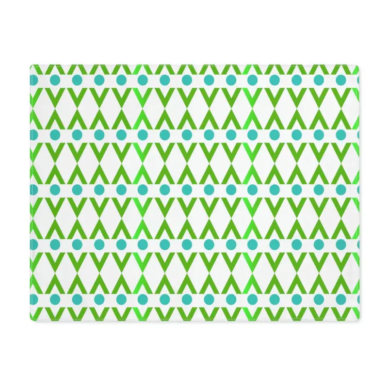 Cyan Geometrical Pattern Placemats - Chic Dining Upgrade! - 18’’ × 14’’ Home Decor