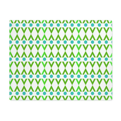 Cyan Geometrical Pattern Placemats - Chic Dining Upgrade! - 18’’ × 14’’ Home Decor