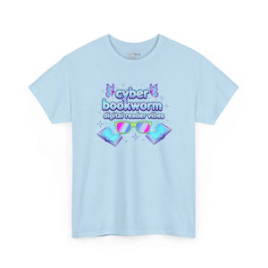 Cyber Bookworm T-shirt, Digital Reader Vibes Graphic Tee - T-shirts - s