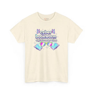 Cyber Bookworm T-shirt, Digital Reader Vibes Graphic Tee - T-shirts - s