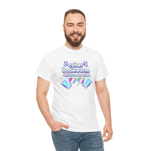 Cyber Bookworm T-shirt, Digital Reader Vibes Graphic Tee - T-shirts - s