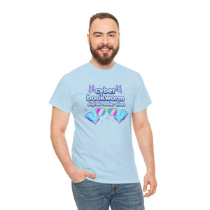 Cyber Bookworm T-shirt, Digital Reader Vibes Graphic Tee - T-shirts - s