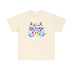 Cyber Bookworm T-shirt, Digital Reader Vibes Graphic Tee - T-shirts - s