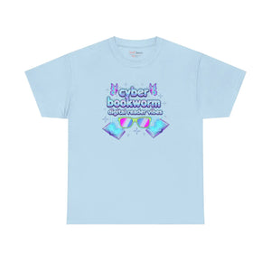 Cyber Bookworm T-shirt, Digital Reader Vibes Graphic Tee - T-shirts - s