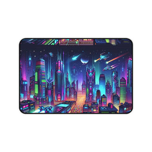 Cybercity Cityscape Desk Mat - Futuristic Workspace - Dipaliz - Workstation & Cubicle Accessories