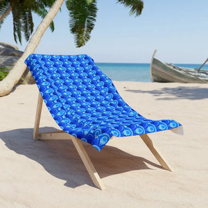 Blue Wave Pattern Beach Towel - Coastal Adventure Essential - Dipaliz - 30’’ × 60’’ - Home Decor