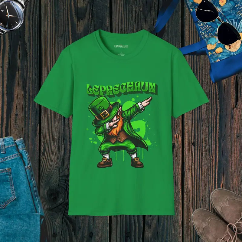 Lucky Dabbing Leprechaun Tee for St. Patrick’s Day Fun - Irish Green / s T-shirt