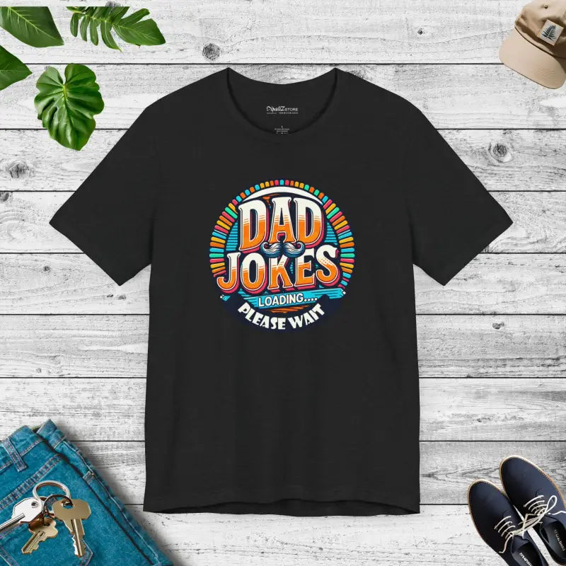 Dad Jokes Unisex Tee - Ultra Soft High-quality Cotton - Solid Black Blend / s T-shirt