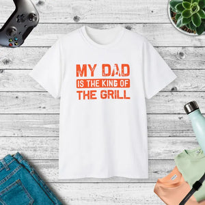 My Dad is the King of Grill Ultra Cotton Tee Father’s Day - Dipaliz - White / s - T-shirts