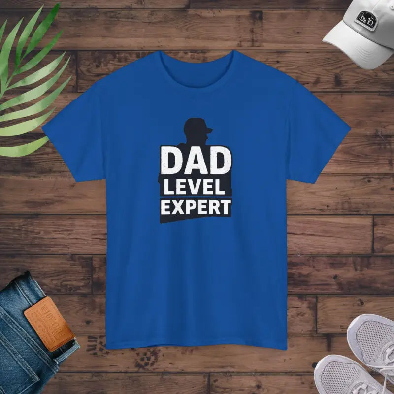 Dad Expert Heavy Cotton Tee: Elevate your Casual Couture Style - Royal / s T-shirt