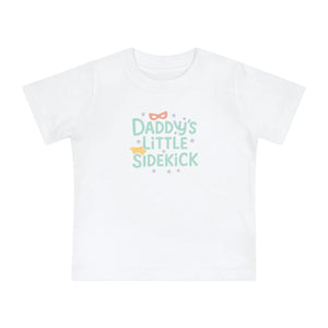 Cute Superhero Infant Tee - Daddy Sidekick Cotton - Dipaliz - T-shirts