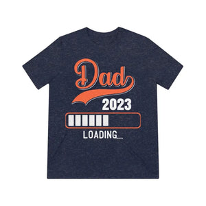 T-shirt - Dad 2023 Loading Unisex Triblend Tee - Comfort Style - Dipaliz Navy Triblend / s