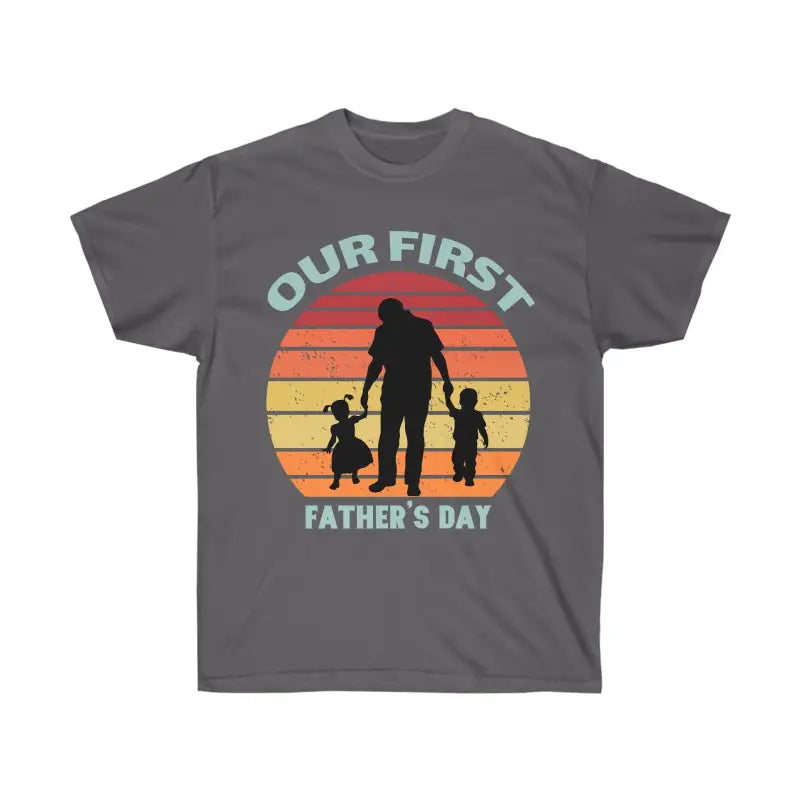 Dad’s Trendy Ultra Cotton Tee: Perfect Father’s Day Gift - Charcoal / s T-shirt