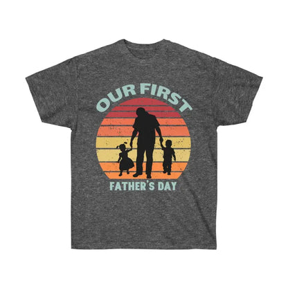 Dad’s Trendy Ultra Cotton Tee: Perfect Father’s Day Gift - Dark Heather / s T-shirt