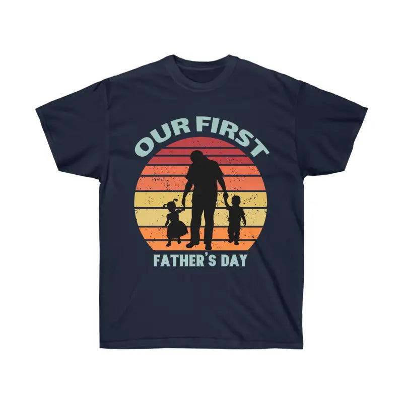 Dad’s Trendy Ultra Cotton Tee: Perfect Father’s Day Gift - Navy / s T-shirt