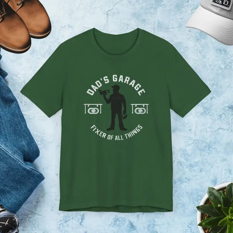 Dad’s Garage Ultimate Comfy Crew Jersey Tee - Evergreen / Xs T-shirt