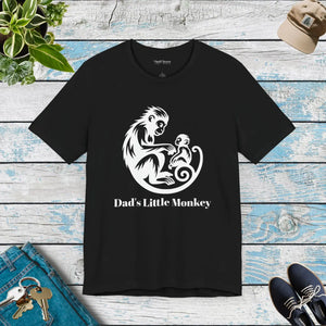 Soft Unisex Jersey Short Sleeve - Dad’s Little Monkey - Dipaliz - T-shirts