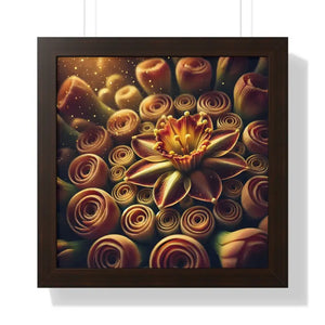 Stunning Daffodil Flower Closeup Vertical Poster - Dipaliz - 16″ x / Walnut - Posters