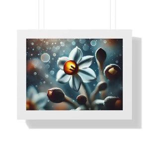 Daffodil Gallery Canvas - Spring Renewal Framed Print - Dipaliz - 16″ x 12″ / White - Prints