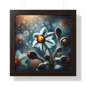 Daffodil Gallery Canvas - Spring Renewal Framed Print - Dipaliz - 16″ x / Walnut - Prints